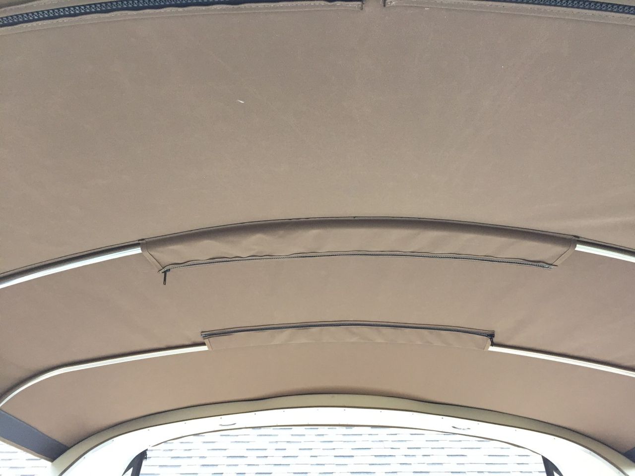 Bimini replacement — before and after
