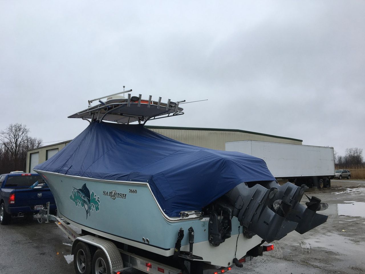 View Blue full boat cover